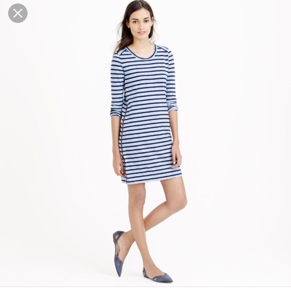 J. Crew Dresses & Skirts - J.Crew Striped Side Zipper Dress